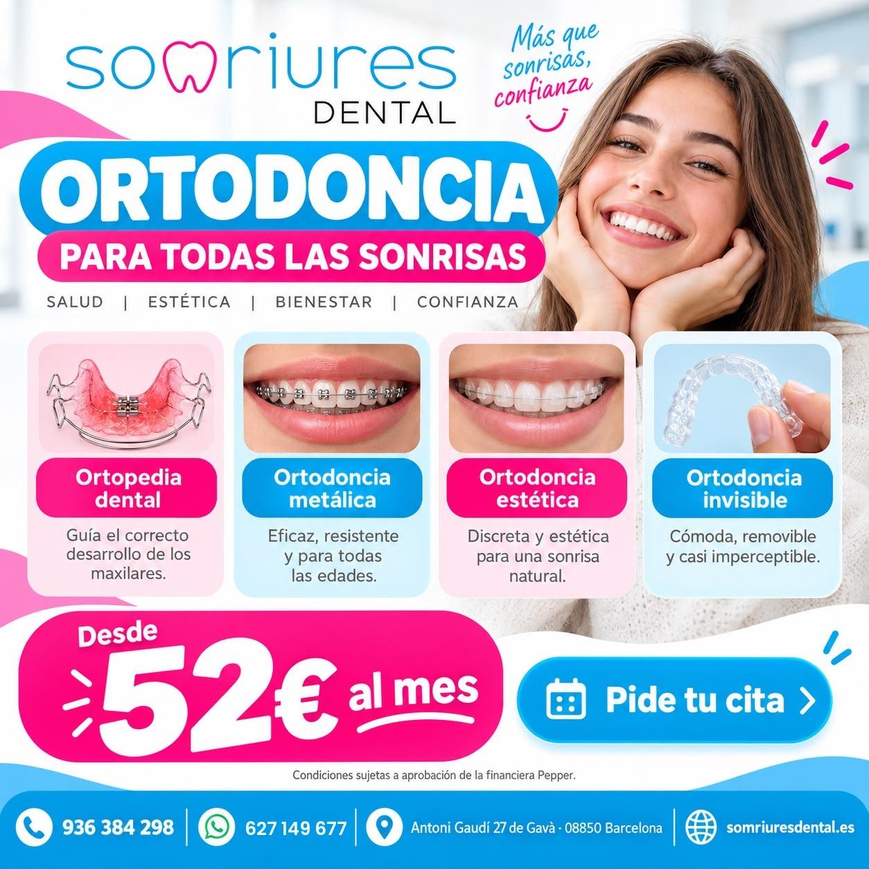 Ortodoncia desde 52€ al mes